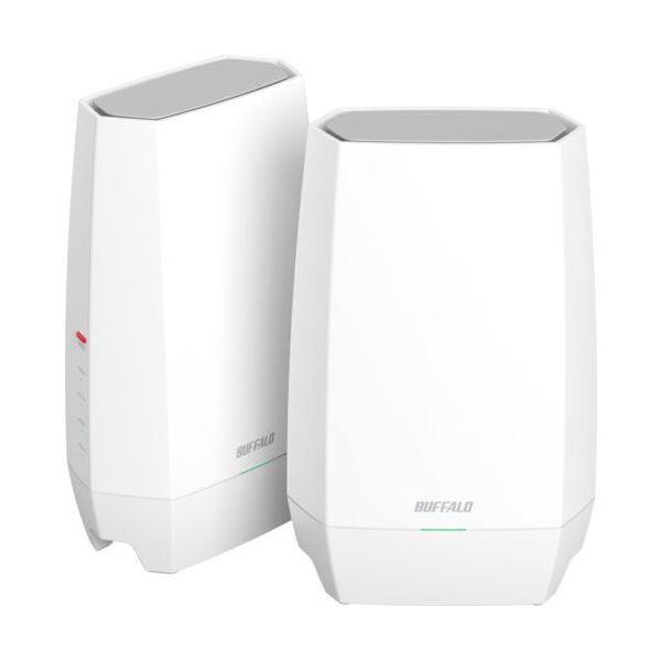 BAFFALO AirStation WiーFi 6E 対応トライバンドルーター 2個セット WNR-5400XE6P/2S 1個（直送品）