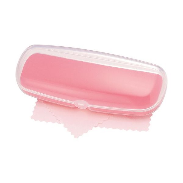 パール メガネケース SPーD5 PI(クロス付) 090183 1個 690-1803（直送品）