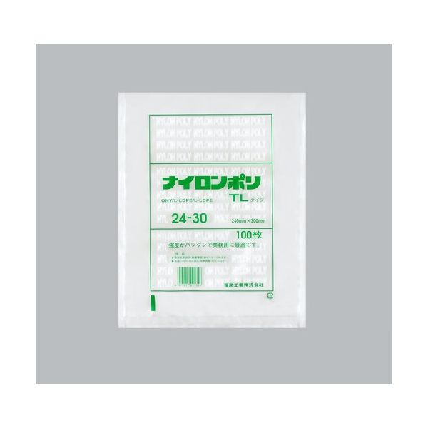 福助工業 福助 ナイロンポリ TLタイプ 24ー30 バラ100枚入 0983926 1袋(100枚) 690-2220（直送品）