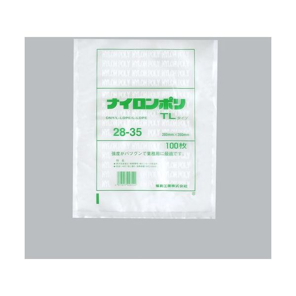 福助工業 福助 ナイロンポリ TLタイプ 28ー35 バラ100枚入 0984043 1袋(100枚) 690-2209（直送品）