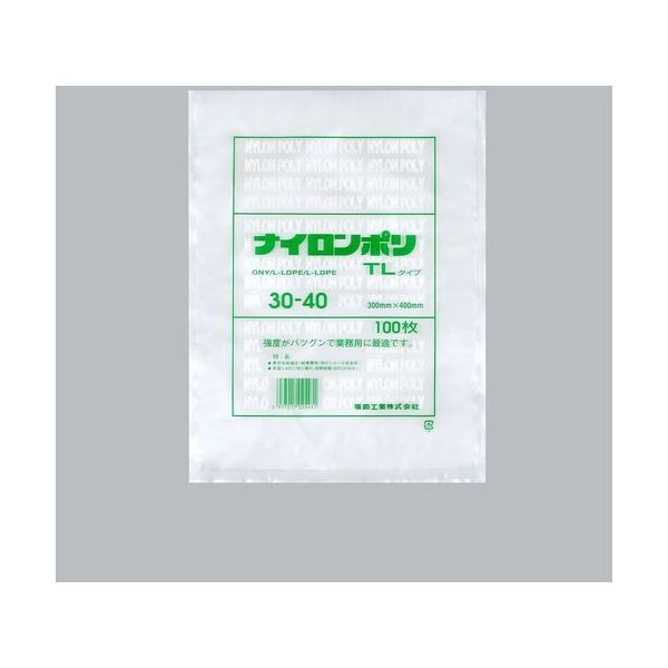 福助工業 福助 ナイロンポリ TLタイプ 30ー40 バラ100枚入 0984086 1袋(100枚) 690-2207（直送品）