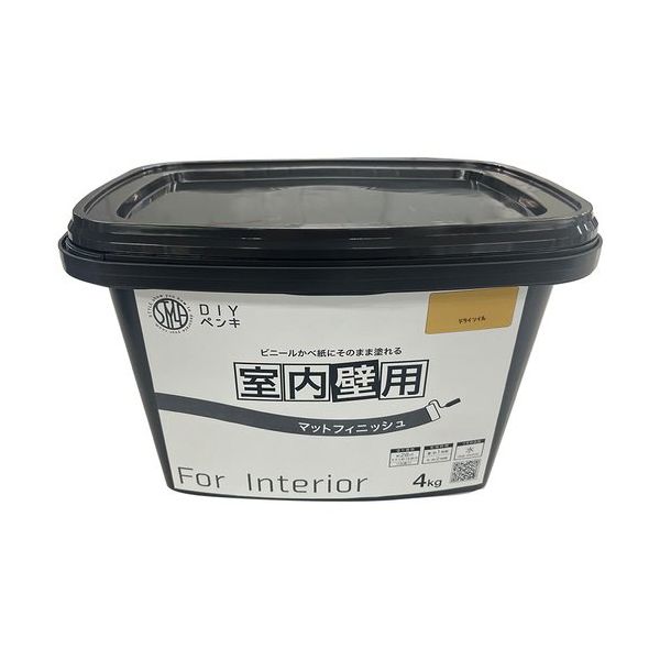 ニッぺ 室内かべ用塗料 STYLE DIYペンキマットフィニッシュ 室内壁用 ドライソイル 4kg 4976124871399 1個（直送品）