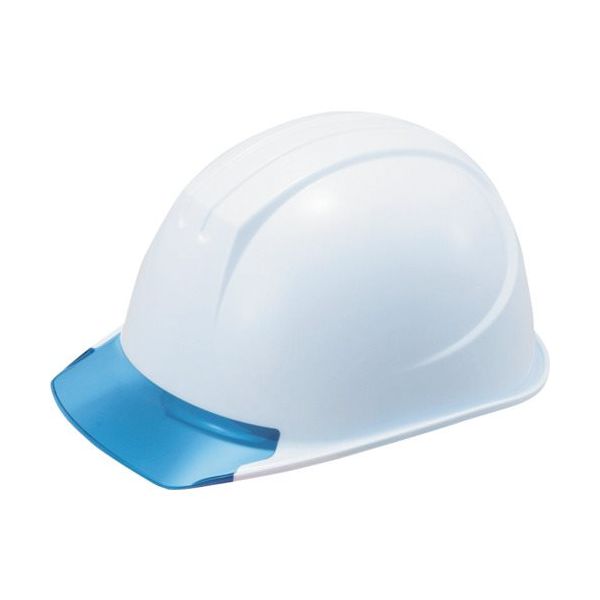 タニザワ エアライト+遮熱ヘルメット(PC製・遮熱ホワイト/透明ひさしブルー) ST#161ーJZV(EPA) 161JZVV5SPW6（直送品）