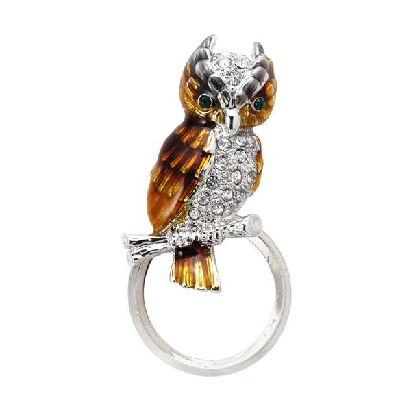 パール メガネホルダー PAー195 フクロウ Z6302 1個 687-5211（直送品）