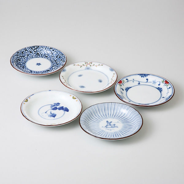 取り皿 小鉢 皿 お皿 八角 食器 和食器 磁器 波佐見焼 美濃焼 日本製 錦絵