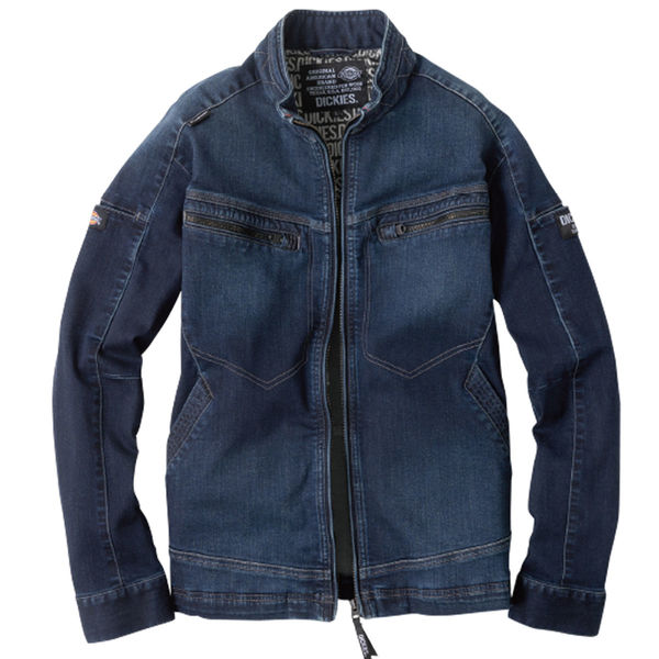 コーコス信岡 ストレッチシルキーデニムジャケット インディゴ L D-2900 1着（直送品）