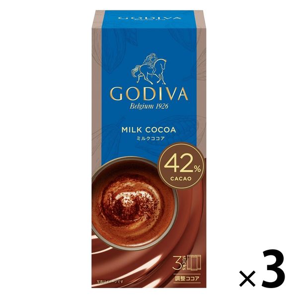 GODIVA ゴディバ プレミックス ミルクココア 1セット（3本入×3箱） - アスクル