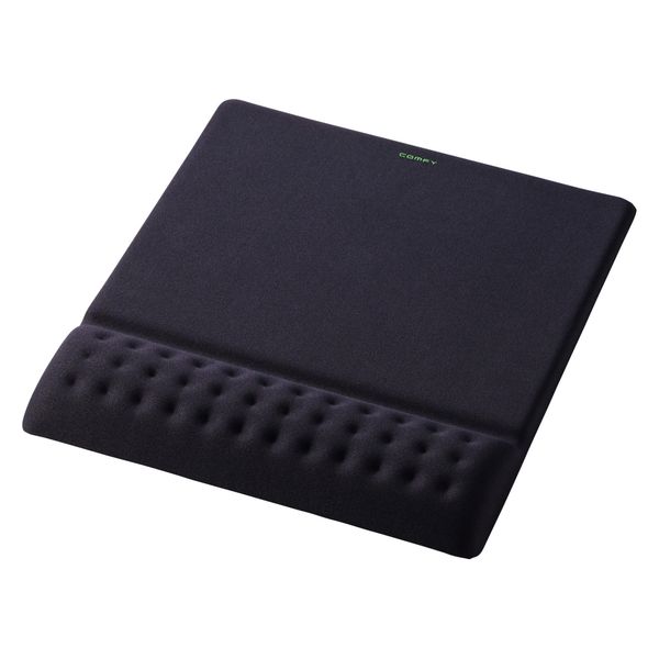 エレコム マウスパッド リストレスト 一体型 低反発 疲労軽減 ブラック MP-ACF001WBK 1個（直送品）