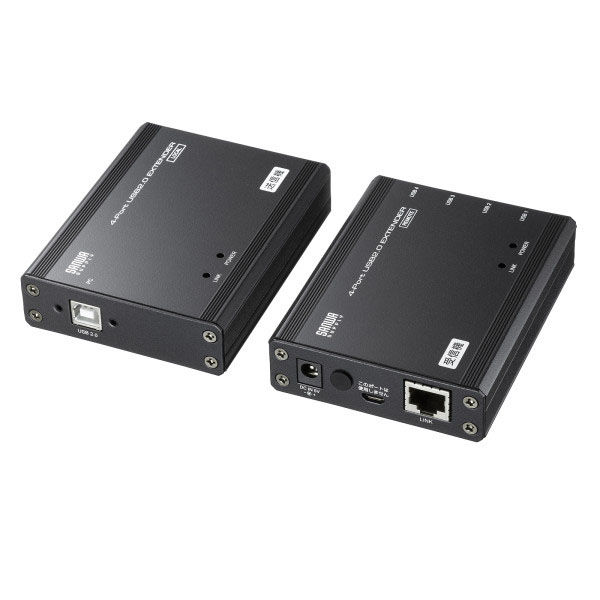 サンワサプライ  USB2.0エクステンダー（100m延長、4ポート） USB-EXSET4（直送品）