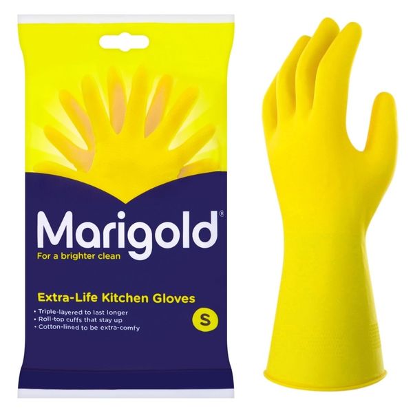 【炊事用ゴム手袋】マークスインターナショナル Marigold KITCHEN GLOVES キッチン用グローブ S 1双