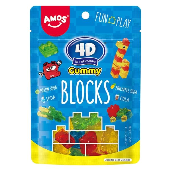 カンロ アモス 4Dグミブロックス 6936756235042 1セット(72g×12