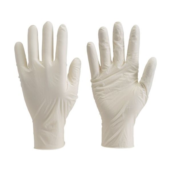トラスコ中山 TRUSCO 使い捨て極薄手袋 L ホワイト (100枚入) TGL-493L 1箱(100枚) 330-3675（直送品）