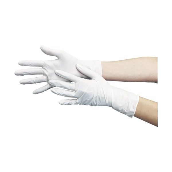 トラスコ中山 TRUSCO ニトリル製使い捨て極薄手袋 粉無し S ホワイト (200枚入) TGL-440-S 1箱(200枚)（直送品）