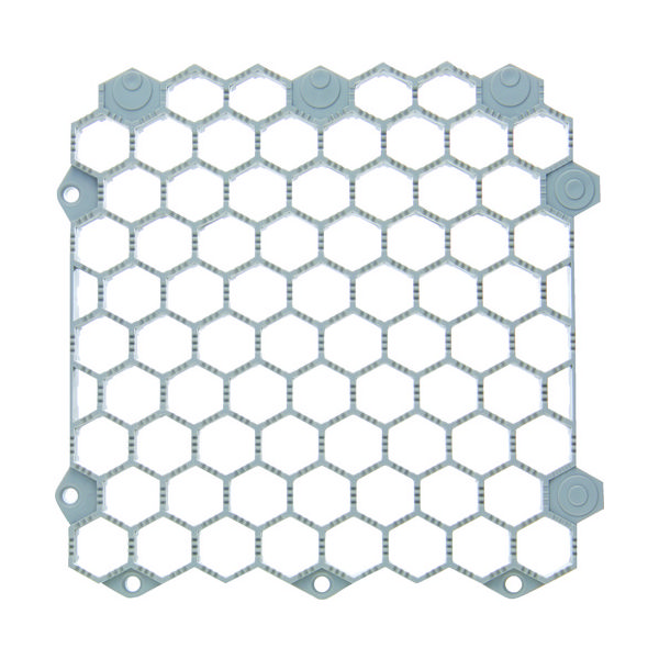 トラスコ中山 TRUSCO 抗菌・防炎ジョイントスノコ 土足用 グレー TJDDS15-GY 1枚 206-5390（直送品）