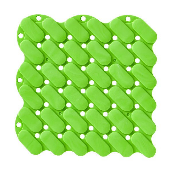 トラスコ中山 TRUSCO 抗菌・防炎ジョイントスノコ 素足用 グリーン TJSS15-GN 1枚 207-2735（直送品）