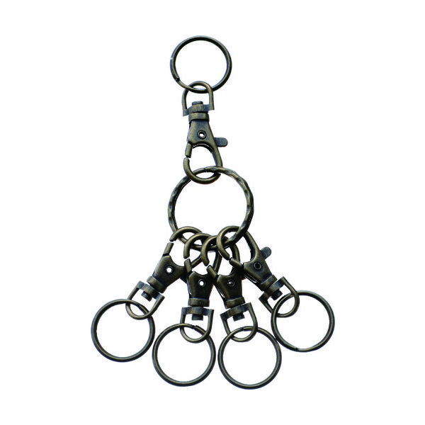 トラスコ中山 TRUSCO キーホルダー リング ブロンズ TKHR-BZ 1個 195-5072（直送品）