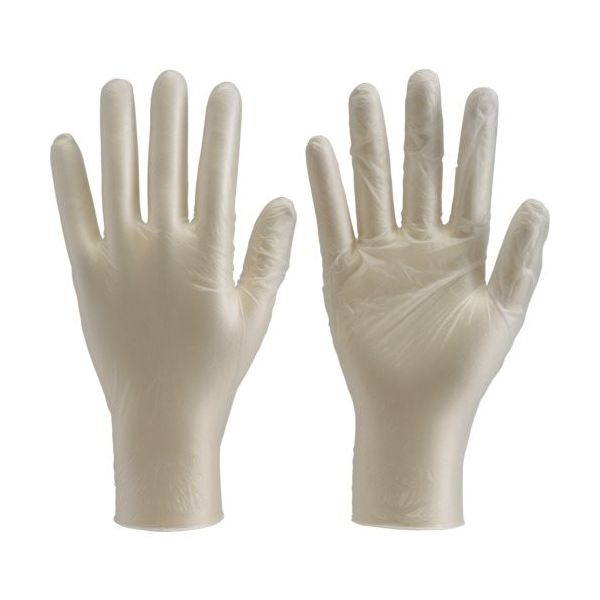 トラスコ中山 TRUSCO ビニール手袋 粉付L (100枚入) TVGP-100-L 1袋(100枚) 483-4585（直送品）
