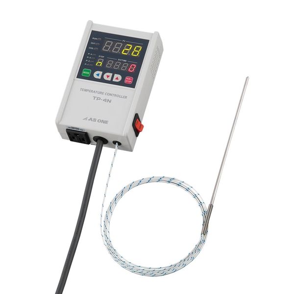アズワン デジタル温度調節器(プログラム機能付き)ー100~+600°C TP-4NK 1個 1-5825-21（直送品）