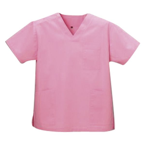 ディーフェイズ スクラブ(男女兼用) 23781804 フレンチピンク DS-2001(LL) 1着　スクラブ（直送品）