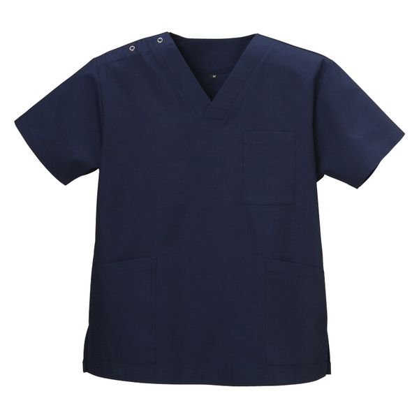 ディーフェイズ スクラブ(男女兼用) 23781804 インディゴブルー DS-2001(LL) 1着　スクラブ（直送品）