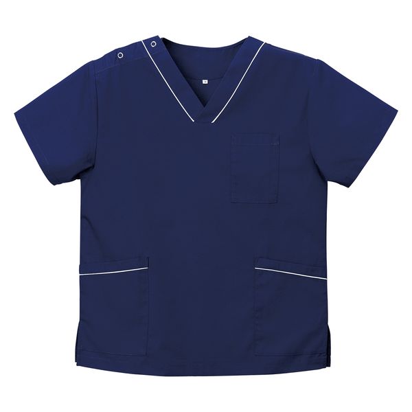 ディーフェイズ スクラブ(男女兼用) 23781800 インディゴフレッシュ DS-2001(SS) 1着　スクラブ（直送品）