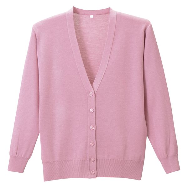 ディーフェイズ 抗ピル長袖カーディガン 23756300 ローズピンク D-1001(S) 1着（直送品）