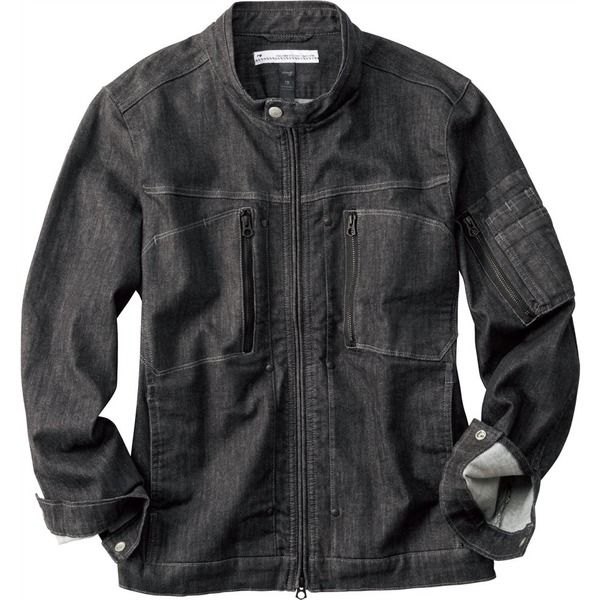 中塚被服 レディースアーマードジャケット ストーンブラック S D523DENIM-121-S 1枚（直送品）