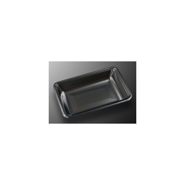 中央化学 トレーCN20ー15F 黒ーBK(L)100枚入 225664 1袋(100枚) 65-9873-10（直送品）