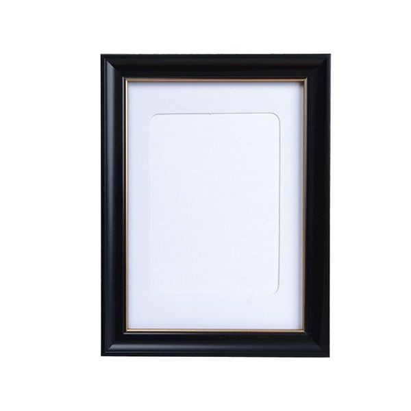 万丈 黒額 V金線入 キャビネ判 VSBK-C-BK 1個 63-5755-66（直送品）