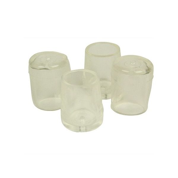 ツチノ クリアー パイプ脚キャップ 18mm 51-133 1パック 64-6524-78（直送品）