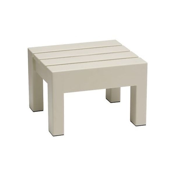 小原産業 プラスチック万能台 正方形 アイボリー ST-422 1個 64-5075-77（直送品）