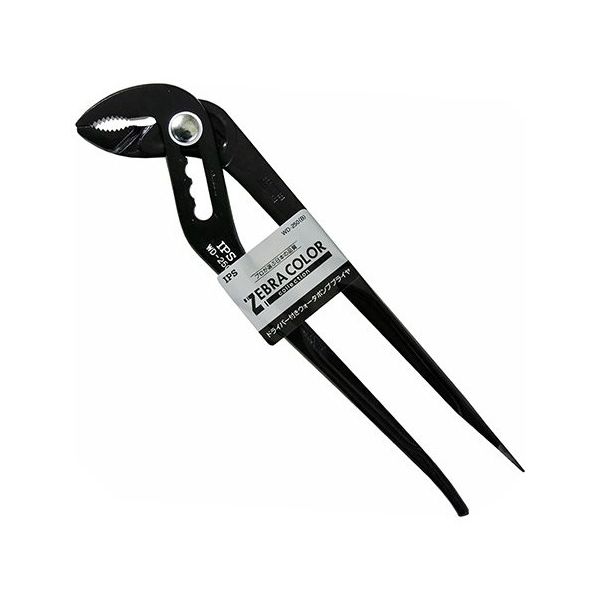 IPS PLIERS ドライバー付き ウォーターポンププライヤ ZEBRA COLOR WD-250(B) 1個 63-5424-38（直送品）