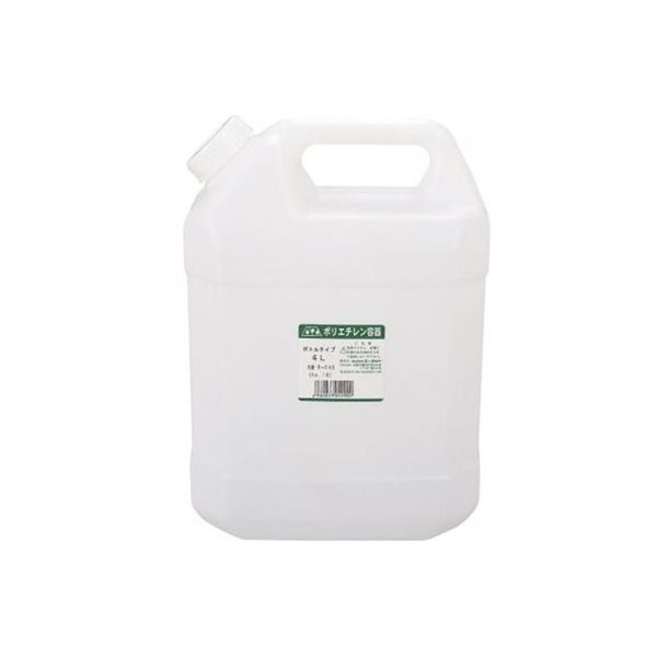 エーゼット ポリエチレン容器 ポリボトル 4L B040 (No.19) 1個 63-2913-20（直送品）
