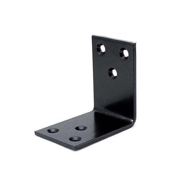 ユニクロ 金折隅金 広幅タイプ(ケース売り) 黒 60×60mm×40mm×3.2mm 30個入 YS-112C-60mm（直送品）