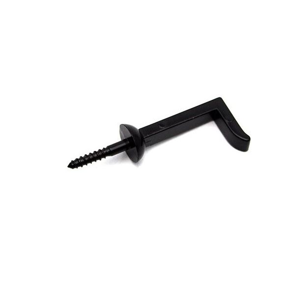 山口安製作所 額用木部受金具 ネジ足角折釘 黒 18mm 2個入 Y-7110-2 1セット(2個) 63-7928-32（直送品）