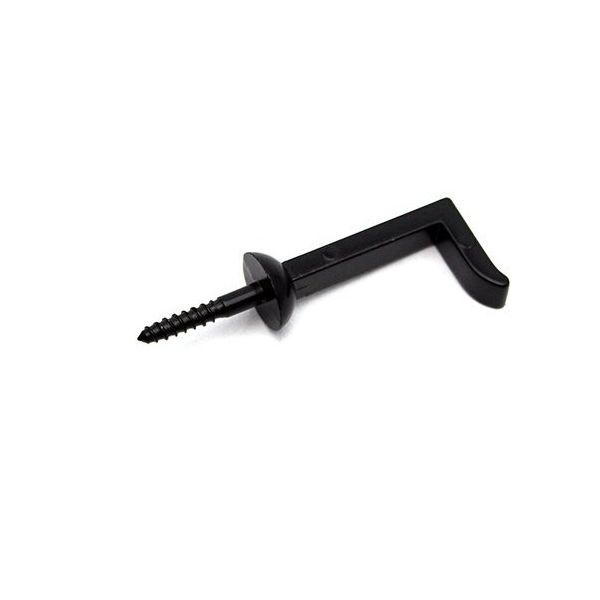 山口安製作所 額用木部受金具 ネジ足角折釘 黒 25mm 2個入 Y-7111-2 1セット(2個) 63-7928-33（直送品）