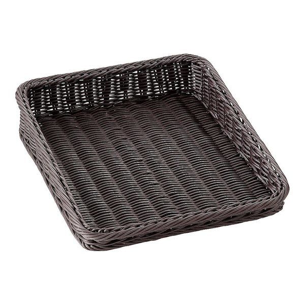 萬洋 樹脂製ディスプレイバスケット 傾斜型 30型 45号 ダークブラウン 91423C 1個 67-5742-08（直送品）