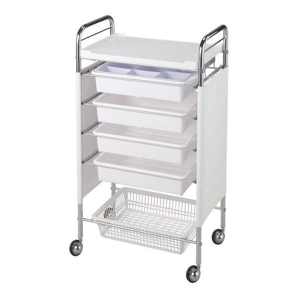 西村製作所 スタンダードセット台(Cー324) 483×300×865mm ホワイト 66-0014-36 1台（直送品）