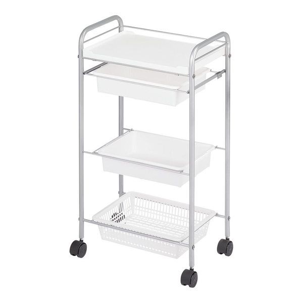 西村製作所 スタンダードワゴン(Cー212) 485×300×865mm ホワイト 66-0014-32 1台（直送品）