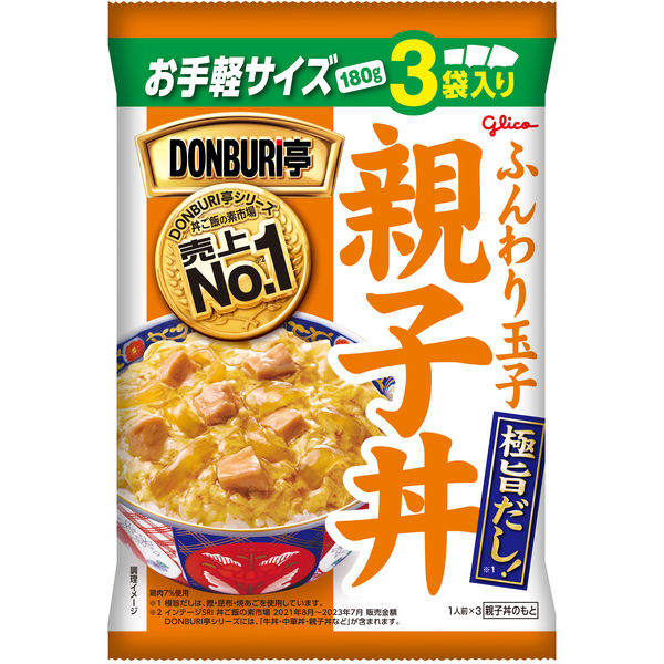 江崎グリコ　DONBURI亭3食パック親子丼
