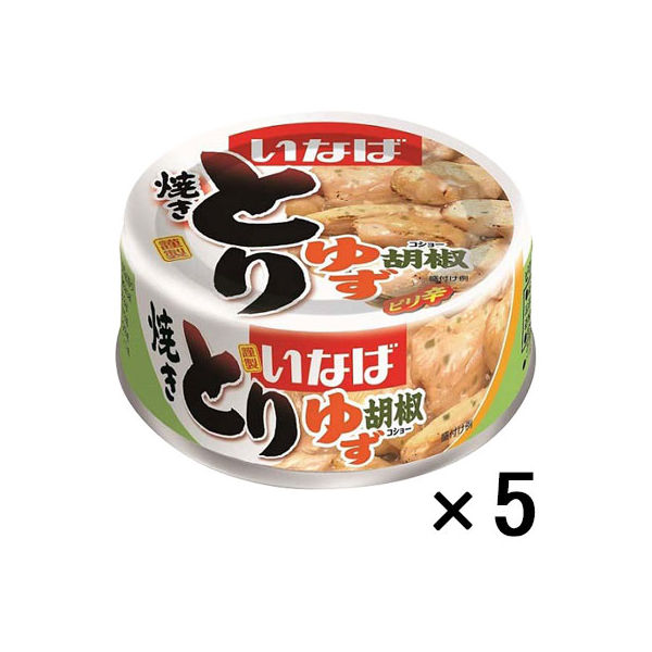 いなば食品 とりゆず胡椒　1セット（1缶×5）