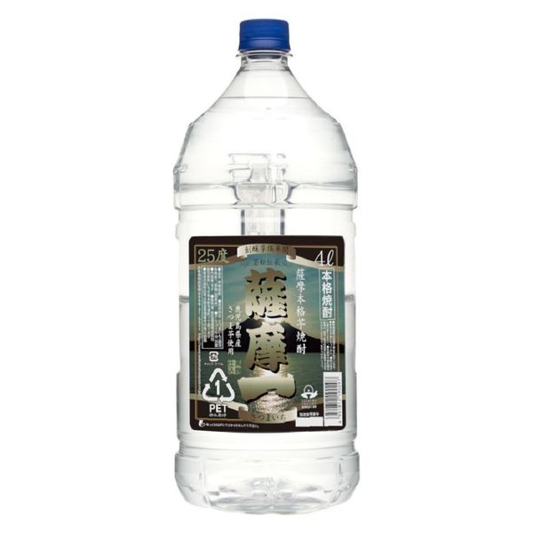 本格芋焼酎 薩摩ずんばい 芋焼酎 25度 5Lペット×4本 本格芋焼酎 薩摩ずんばい 5L 芋焼酎 25度 5Lペット×4本 鹿児島県