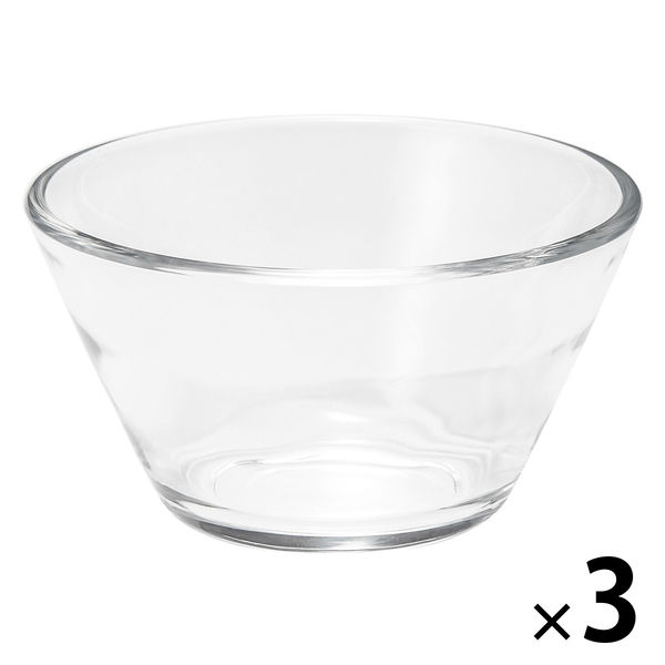 無印良品 ソーダガラス 深鉢 小 約直径11cm 1セット（1個×3