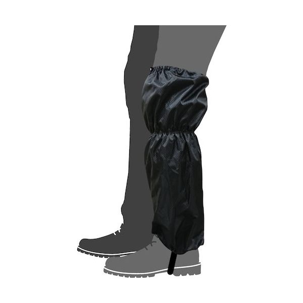 勝星産業 勝星 丈夫な防水足カバー ブラック AS-600 1セット(5足) 567-4098（直送品）