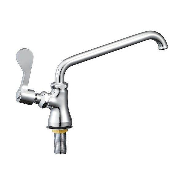 SANEI 厨房用立形上向自在水栓 A5371L-13 1台 545-4505（直送品）