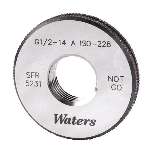 ノガ・ウォーターズ WATERS 平行ねじ用リングゲージ(G) WRA1/16-28G 1式 209-0852（直送品）