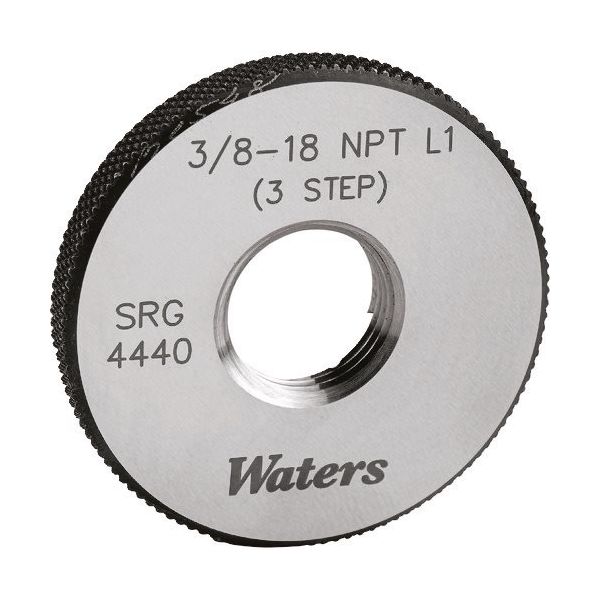 ウォーターズ社 WATERS テーパーねじ用リングゲージ(NPT) WR1/2-14NPT 1式 209-0422（直送品）