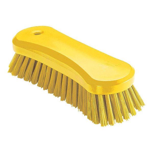 トラスト 脱毛防止 スクラブブラシ ラージ イエロー 1294305 1個 67-5743-63（直送品）