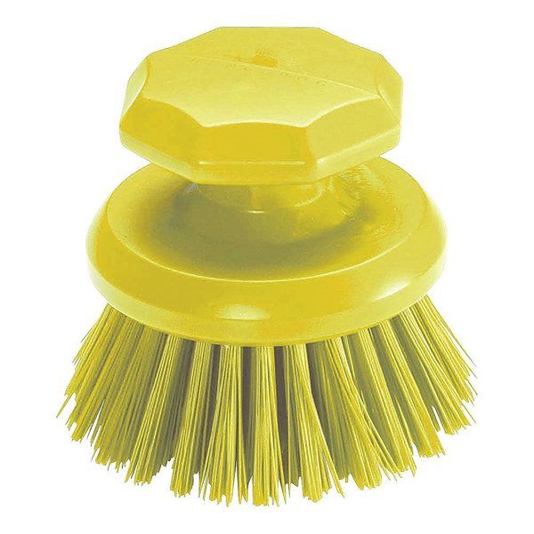 トラスト オールカラー ラウンドスクラブブラシ イエロー 1223605 1個 67-5743-78（直送品）