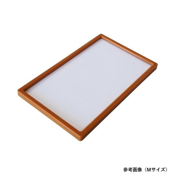 アズワン ラベルプレート キャメルブラウン S 両面テープ 1袋(10個入) 7-6781-03 1袋(10個)（直送品）